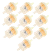 10pcs Plastic Universal Motorcycle Petrol Inline Fuel Filter for 7mm P