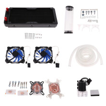 PC Liquid Water Cooling Radiator Kit Pump Reservoir CPU Video Card Hea