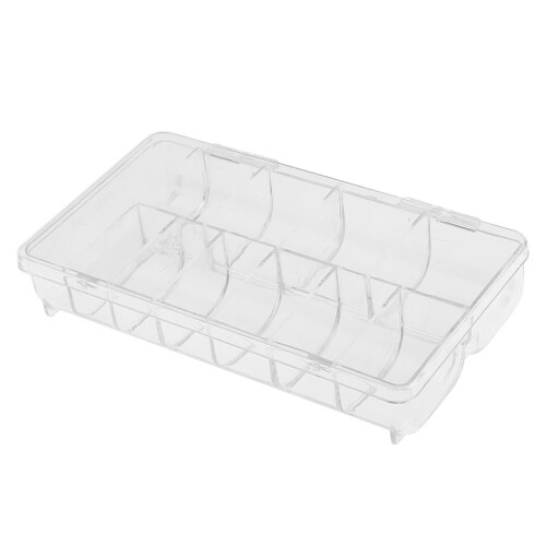 Clear Empty Compartments False Nail Art Tips Cell Storage Box Containe 2