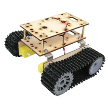 3-9V Alloy Tank Car Chassis Track Crawler Kit DIY Smart Car Science To