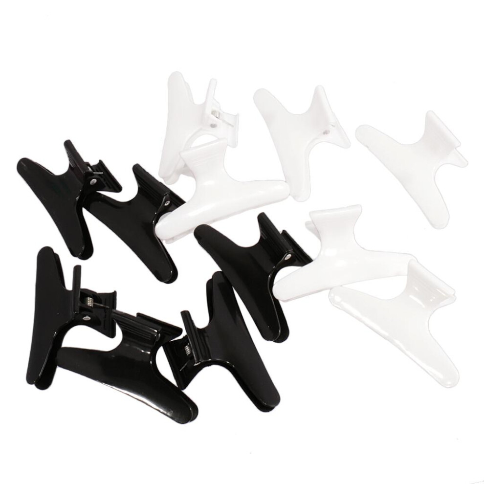 12x Butterfly Hairdresser Clamp Salon Hair Color Perm Section Clips Gr