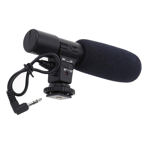 SLR Camera Microphone Stereo Recording Mic for DV Digital Camcorder 2