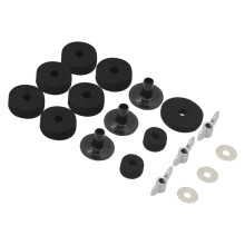 18Pcs/set Bass Drum Knob Screws Spacer Mat Percussion Accessories Part