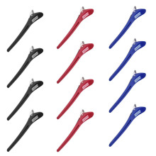 12pcs Salon Hairdressing Sectioning Clips Curl Hair Styling Clamps Pin