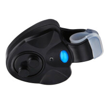 Portable LED Night Fishing Rod Bite Bait Alarm Light Twin Bells Clip A