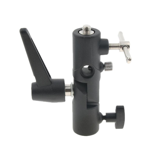 H-type Umbrella Swivel Bracket 1/4" 3/8" Studio Photo Speedlight Light