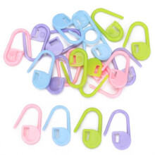 20pcs Colorful Plastic Knitting Crochet Locking Stitch Markers