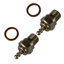 2pcs Universal Steel 70117 Glow Plug Spark Plug for 1/10 HPI HSP RC Ca