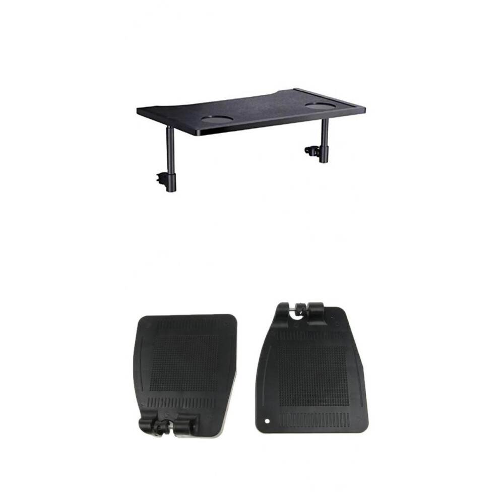 Wheelchair Tray Table with Two Cup Holders+Wheelchair Footrests for Di
