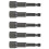 5 Piece 10mm Hex Socket Sleeve Nozzles Magnetic Nut Driver Drill Bit T 1