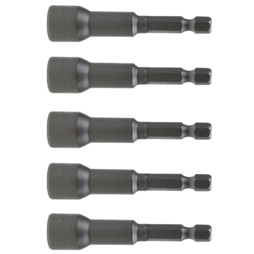 5 Piece 10mm Hex Socket Sleeve Nozzles Magnetic Nut Driver Drill Bit T