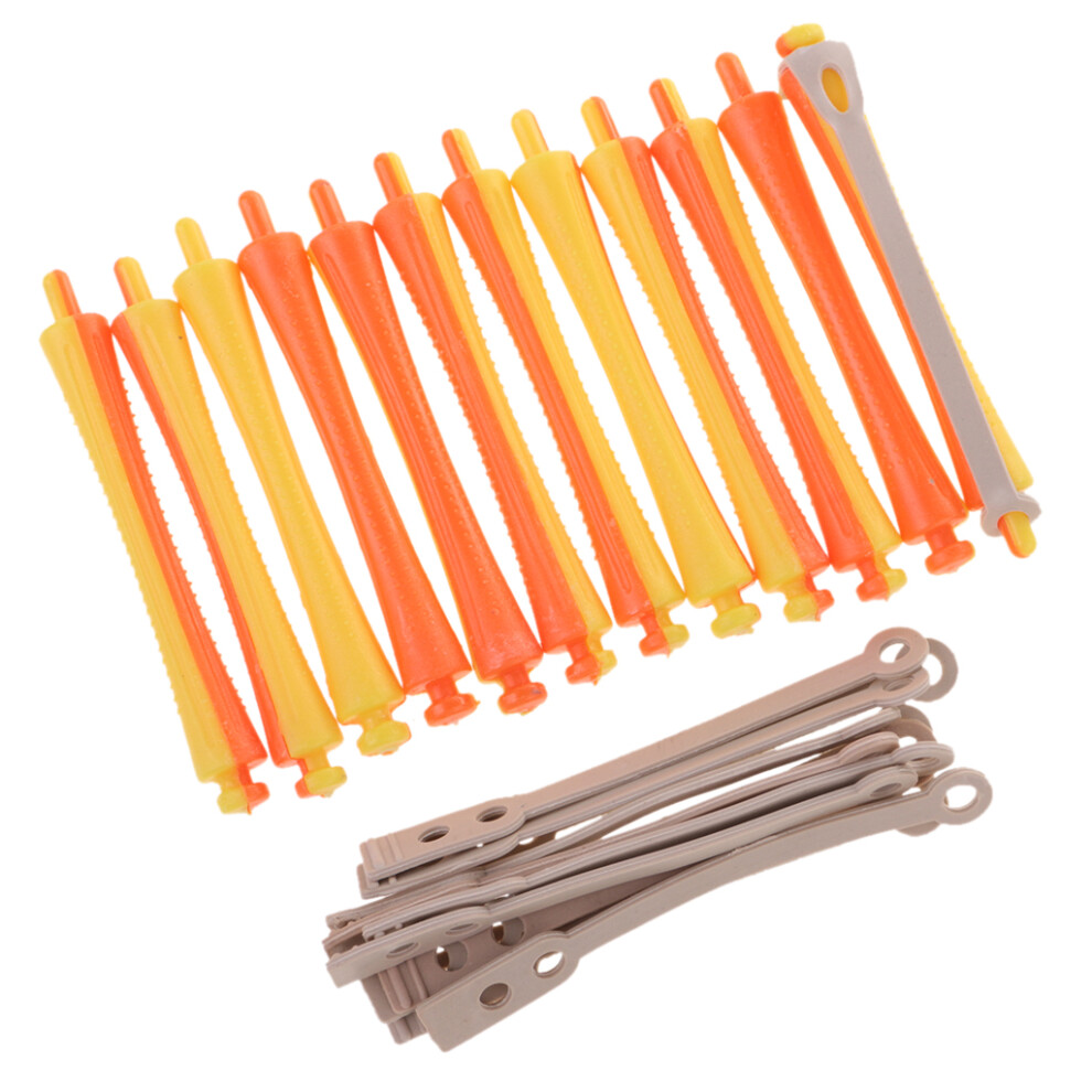 Plastic Perm Rods No Heat Hair Curlers Rollers Salon DIY Bangs Curling