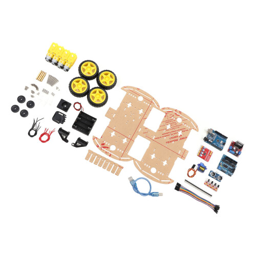 DIY 4WD Smart Robot Car Kit with Speed and Distance Tracker System 2
