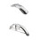 Motorcycle Front + Rear Flap Splash Mudguard Protectors for CG125 3