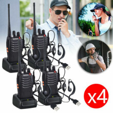 Verbeterde oortelefoon, oplaadbare walkie-talkies met helder geluid en groot bereik, tweewegradio met Type-C-opladen, VOX-spraakbesturing, batterij