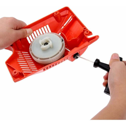 Chainsaw Spares for Gasoline Chainsaw 5800, Single Recoil Pull Starter Assembly with Recoil Pull Starter Assembly Technology, Exquisite Workmanship