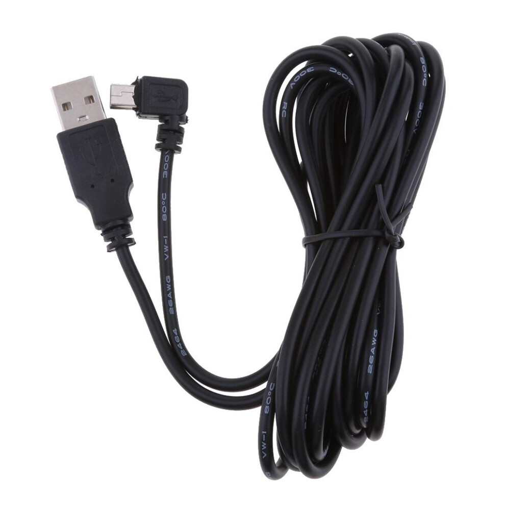 5V 2A Mini Usb Charger Cable 90 Degrees Right Bend Dvr Gps Charging Ca 6901423031586