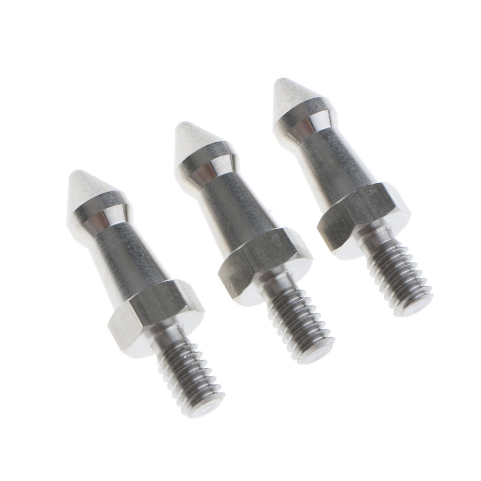 Stainless Steel Short Spike For Monopod Tripod 1/4Inch Screw Type (Set 6901423033580