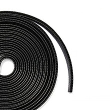 Protectores de borde de puerta de coche, aislante acústico con diseño en forma de U, tira anticolisión negra de 10 m, impermeable y resistente al