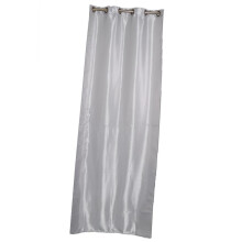 Smooth Satin Window Curtains Blackout Shade Eyelet Curtains 100x250cm