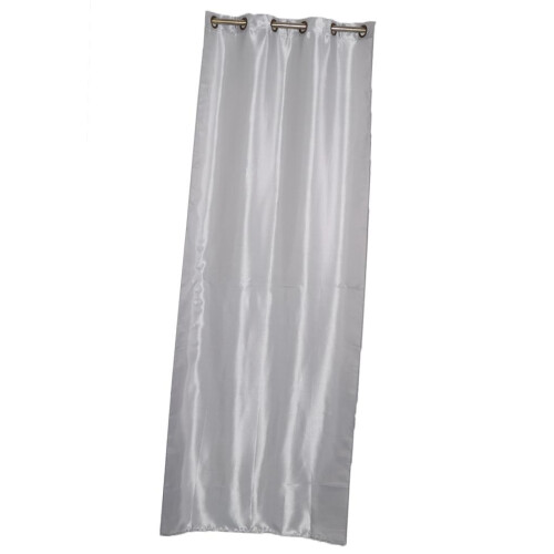 Smooth Satin Window Curtains Blackout Shade Eyelet Curtains 100x250cm
