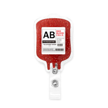 Eye Catching Blood Bag Badge Reel Halloween Themed-AB type