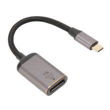 8K DisplayPort kábel USB-C samec-DP samica s hliníkovým rámom podporuje HDR MST pre herné pracovné stanice