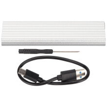 Externes Festplattengehäuse USB 3.1 Typ CM Key Drives kompatibel mit SATA SSDs mit UASP-Beschleunigung, werkzeuglose Installation für 2242, 2260,