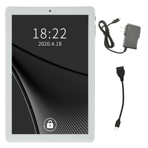 Android-tablet met octa-core processor, HD-scherm, dubbele camera, geschikt voor Android 11, IPS-touchscreen, grote opslagcapaciteit, snelle
