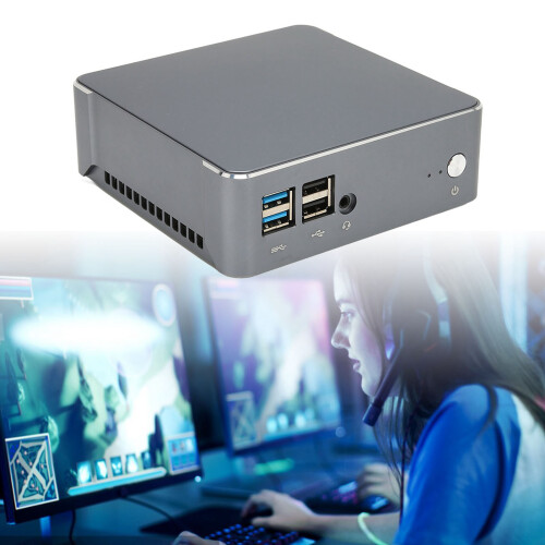 Space Saving Mini Desktop Computer Featuring Dual DDR4 Memory Slots, Gigabit Ethernet And Industrial Grade Cooling System For Long Term Operation 1