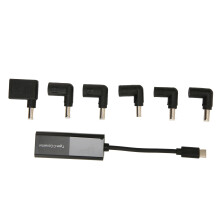 Caricabatterie universale per laptop con ricarica sicura, cavo di alimentazione con spina USB di tipo C per la protezione del circuito, adattatore