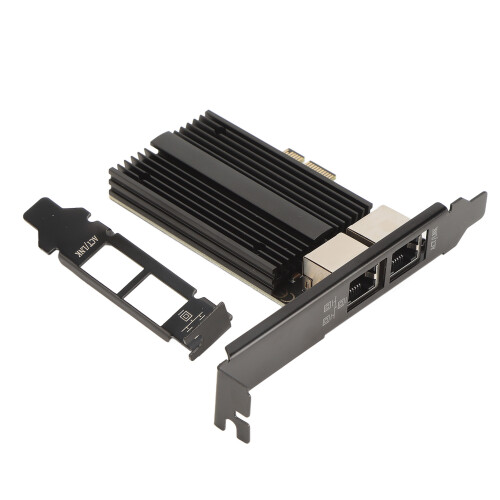 Κάρτα δικτύου PCIe διπλής θύρας 2.5Gbps με συμβατότητα με παλαιότερες εκδόσεις για 1Gbps 1