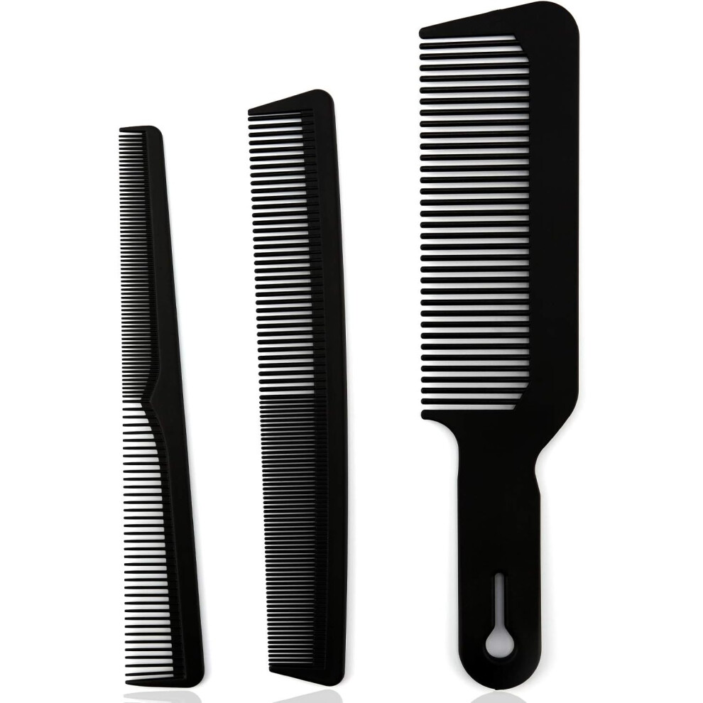 Barber Salon Beauty Flattop Comb, Sterilizing Solutions Resistant, Suitable For Various Scenarios Including Travel Home Work, Rounded Tooth Tip