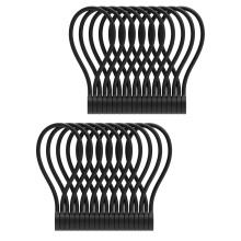 Nydelige magnetiske kabelstrips med skydesign, festestropper for effektiv ledningshåndtering, multifunksjonalitet (20-pakning, assorterte farger)