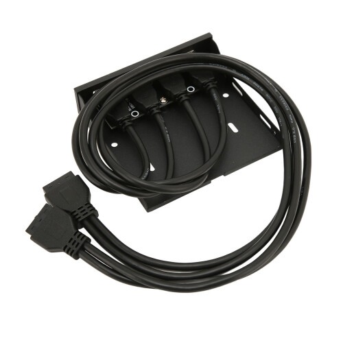 Μπροστινός πίνακας USB HUB για υπολογιστή, υποδοχή μητρικής πλακέτας με διπλό 19 2
