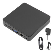 Ultra-Compact Mini PC with Z8350 Processor and RGB Lighting Supports Wired Wireless Networks Bias Tape Binder Inspired Design