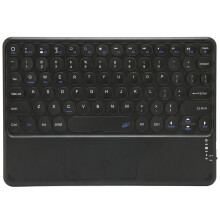 Portable Bluetooth Keyboard With Touchpad Compact Slim Wireless Keyboard For Tablets And Phones Thermal Overload Protection Magnetic Design