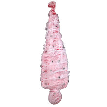Décoration d'Halloween : mannequin gonflable avec corde en chanvre de 4 m et éclairage multicolore, idéal pour une maison hantée, à utiliser à