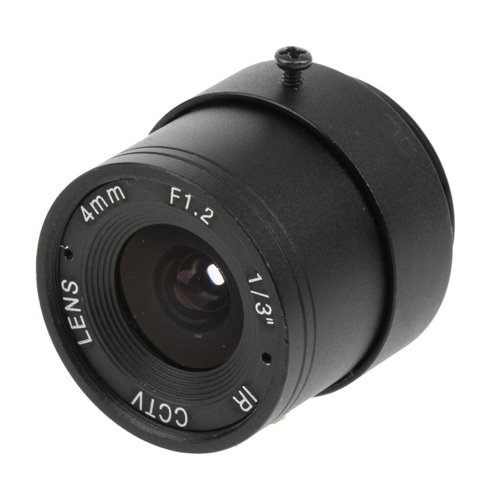 F1.2 1/3" Fixed Iris 4Mm Cctv Camera Lens Cs Mount For Security Ip Cam 6901423035010