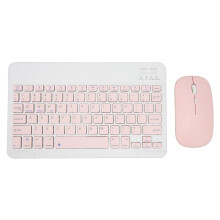 Wireless Ergonomic Keyboard And Mouse Combo Ultra Slim Portable Rechargeable Bluetooth Set With Silent Clicks For Ipad Mac Android Windows Devices