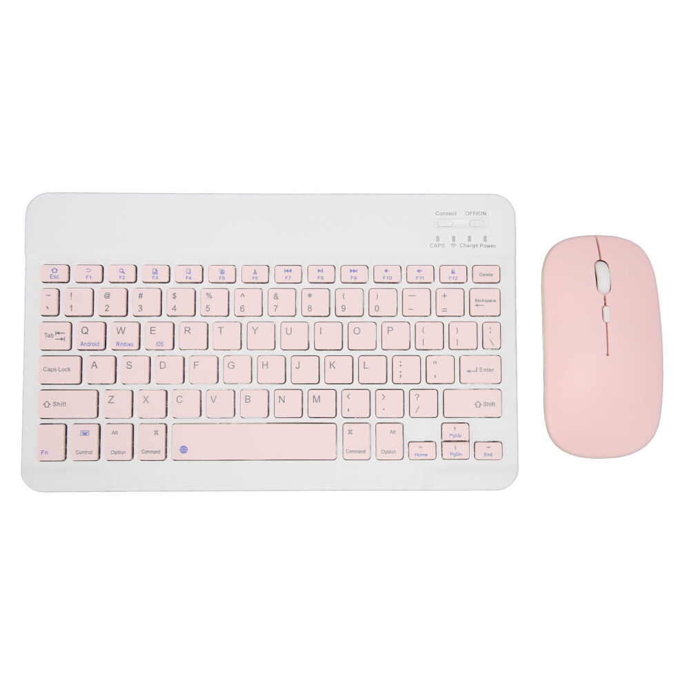 Wireless Ergonomic Keyboard And Mouse Combo Ultra Slim Portable Rechargeable Bluetooth Set With Silent Clicks For Ipad Mac Android Windows Devices 9482828843846