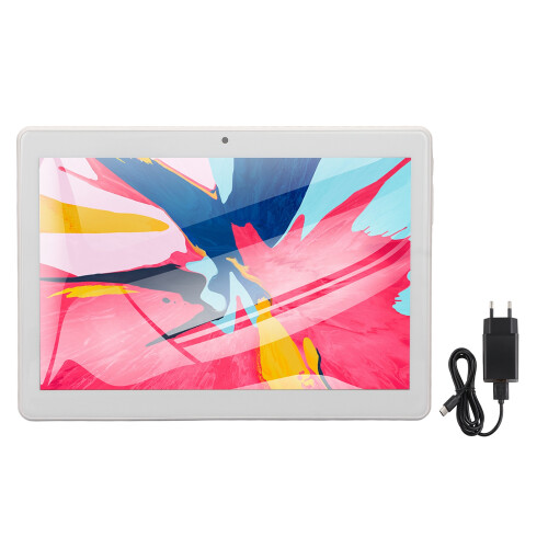 10.1 Inch Android Tablet With IPS Display, Latest Android OS High Performance Quad Core Processor Dual Speakers Eye Care Mode Full HD Screen For