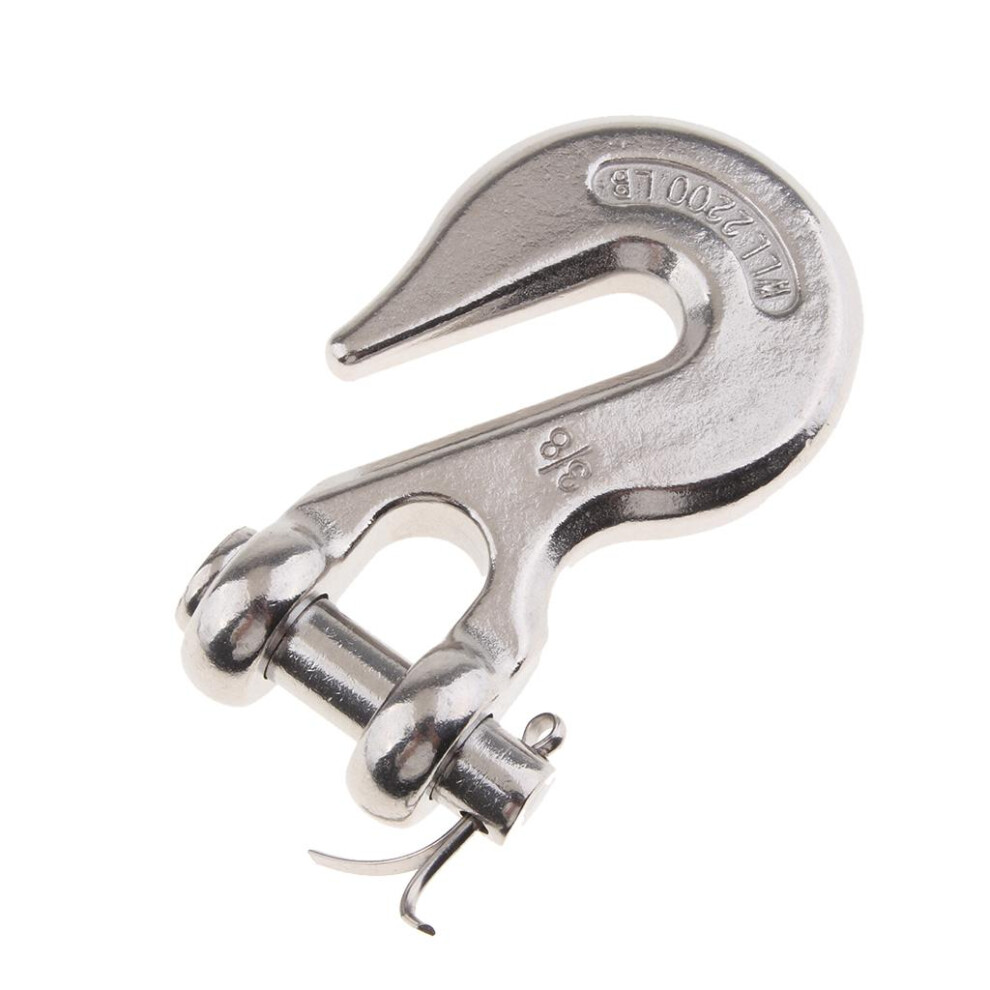 316 Stainless Steel Clevis Grab Hook Rigging Tow Winch Equipment 3/8" 6901423037328