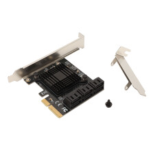 SATA Controller Expansion Card 6 Port 6 Gbps Universal Compatibility Plug And Play High Compatibility Compact Design Easy Installation High
