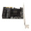 SATA Controller Expansion Card 6 Port 6 Gbps Universal Compatibility Plug And Play High Compatibility Compact Design Easy Installation High 3