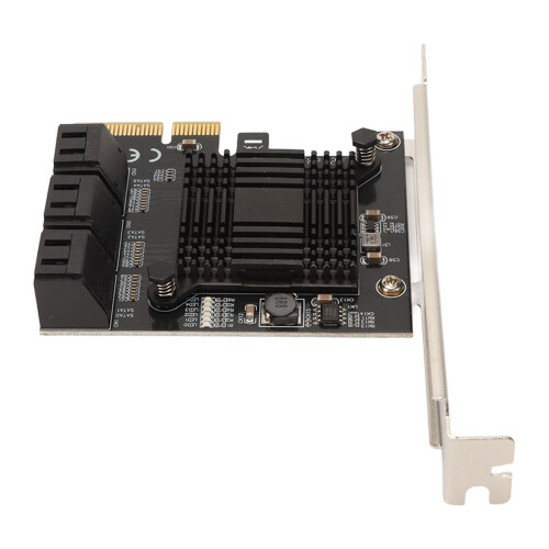 SATA Controller Expansion Card 6 Port 6 Gbps Universal Compatibility Plug And Play High Compatibility Compact Design Easy Installation High 2