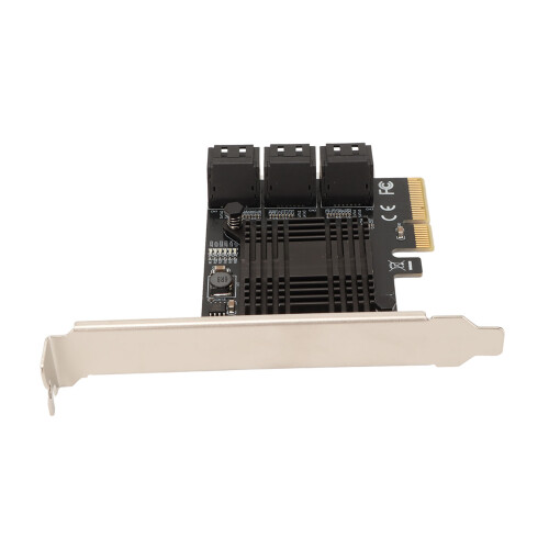 SATA Controller Expansion Card 6 Port 6 Gbps Universal Compatibility Plug And Play High Compatibility Compact Design Easy Installation High 1
