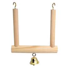 Parrot Swing Wooden Finish Parrot Perch Stand For Parakeets Bird Swing Indoor Parrot Stand Durable Wood