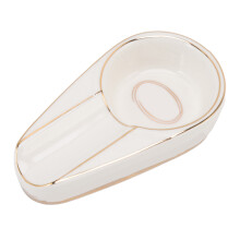 Ceramic Cigar Ashtray for Home Office Decor Heat Resistant and Portable