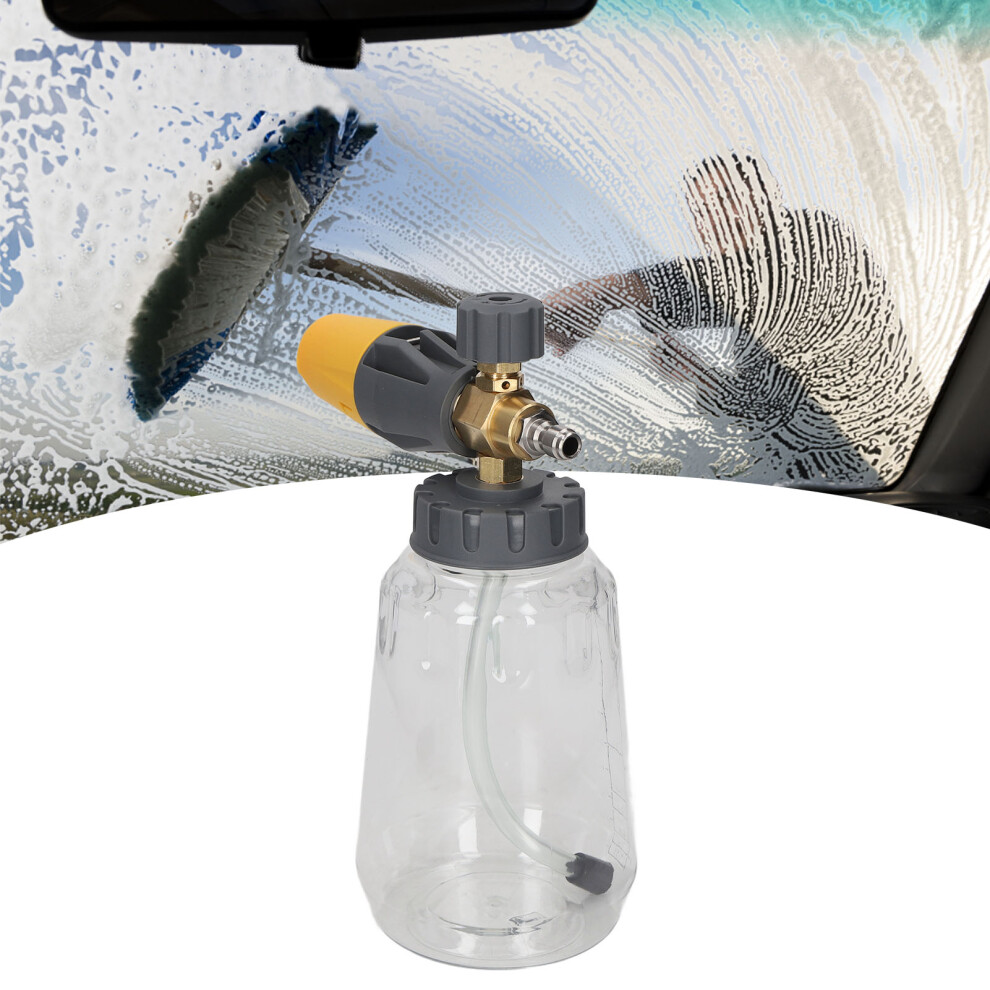 1L 4000Psi Foam Generator With Adjustable Nozzle Yellow 1/4In Npt 9371371579589